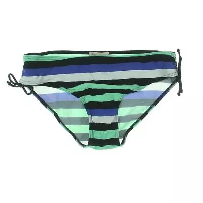 Ripe Maternity Womens Green Striped Side Tie Swim Bottom Separates XS  0464 • $1.99