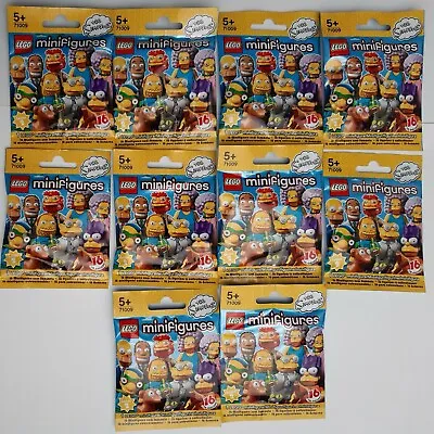 Lego 71009 CMF Minifigures Simpsons Series 2 Mystery Blind Polybag Unopened X10 • $90