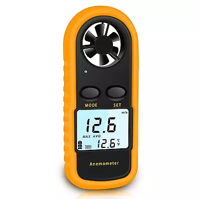 Handheld Anemometer Digital Wind Speed Meter Air Flow Meter For Measuring Wind  • $21.62