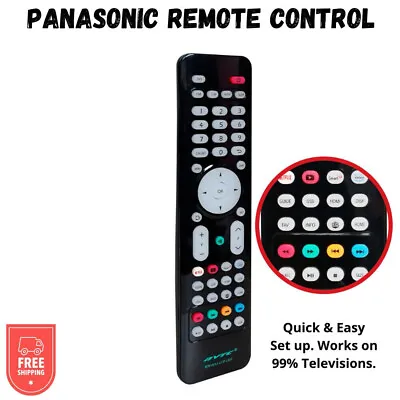 Panasonic Remote Control Replacement 3d Tv Viera Internet Smart Tv • £4.95