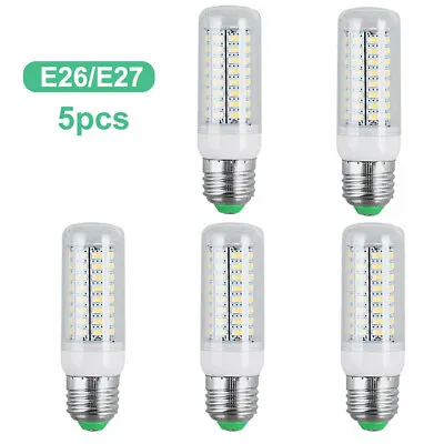 5Pack LED E27 E14 B22 Warm/Daylight White LED Corn 5730SMD Bulbs Lamp Light 110V • $16.99