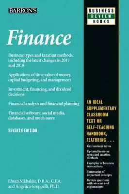 Finance (Barron's Business Review Series) - Paperback - GOOD • $9.54