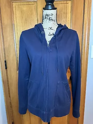 Merona Full Zip Hoodie Womens Size Medium Blue Fall Casual • $20