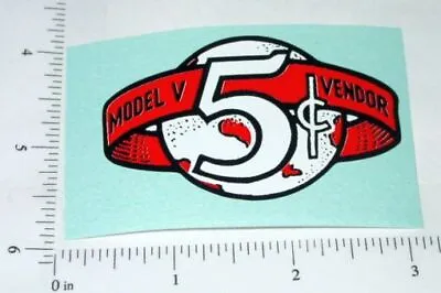 Victor Model V 5 Cent Vending Machine Sticker V-38 • $8