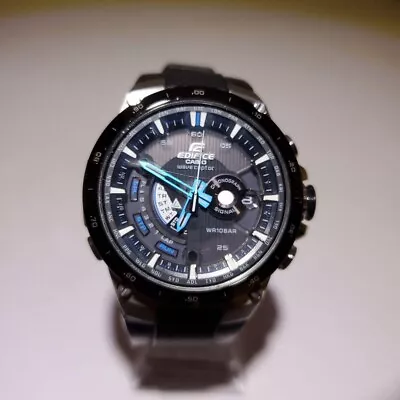 Casio Edifice Eqw-A1000 Radio Solar Black Dial Round Men's Analog Watch Japan • $115.98