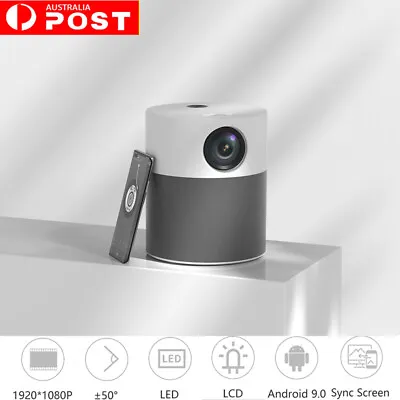 Mini Portable HD 4K 1080P Wireless WiFi Projector Stereo Bluetooth Android Video • $213.50