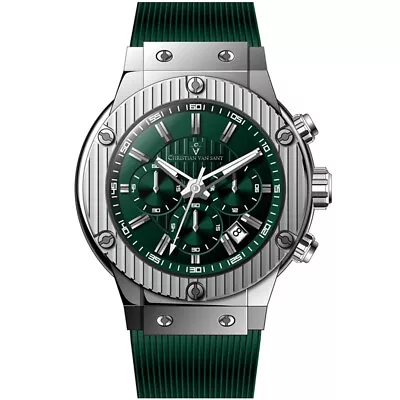 Christian Van Sant Men's Monarchy Green Dial Watch - CV8143 • $278.25