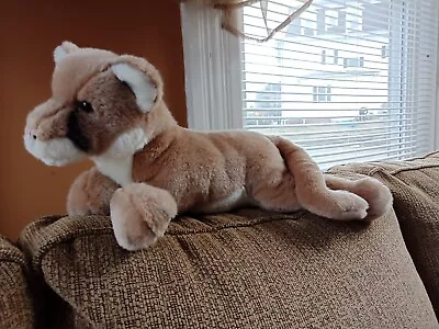 Douglas Cuddle Toy Kelso 20  Mountain Lion Plush Stuffed Animal Cat Cougar • $20