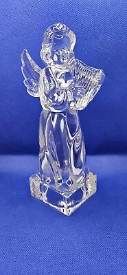 Mikasa Angel Lead Crystal With Harp Figurine Germany New With Sticker 8  VTG • $20