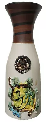 Vintage 1970 Pacific Stoneware Inc USA Wine Vin Carafe Decanter Signed B Welsh  • $6.43