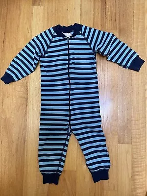 Hanna Andersson Mixed Striped Organic One Piece Pajamas Size 80 (18-24 Month) • $7