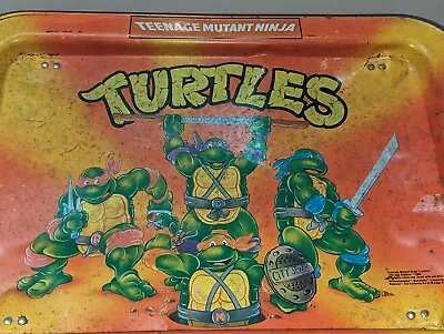 Vintage 1988 TV Lap Tray TMNT Teenage Mutant Ninja Turtles Mirage Studio 17  • $15