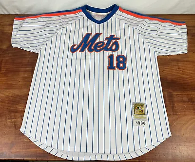 USED Mitchell & Ness New York Mets 1986 Darryl Strawberry Jersey Size 56 • $52.49