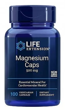 Life Extension Magnesium Caps 500mg - 100 Vcaps • £16.30