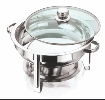 £34.95 • Buy 4.5 L Food Warmer Chafing Dish Chafer Pans Lid Buffet Dish Party Stainless Steel