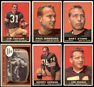 1961 Topps Green Bay Packers Team Set 7 - NM • $580