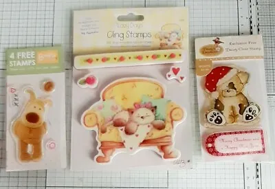 £6 • Buy Trimcraft Lazy Days Cling Stamp, Boofle Bear & Daisy Bear Christmas Stamps