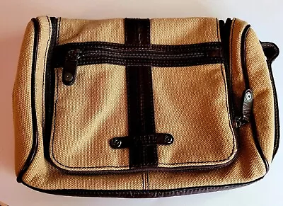  Fossil Leather/Canvas Travel Bag • $17
