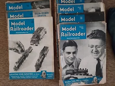 1950 - 1951 Model Railroader Magazines - 12 Issues (various) • $23