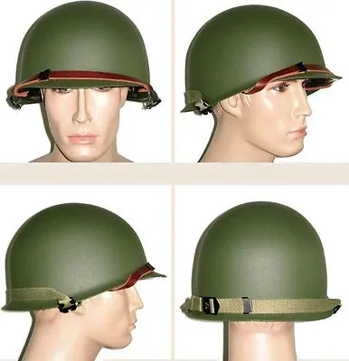 WWII U.S M1 Steel Helmet Sweatband M1 Green Helmet US ARMY M1 GREEN HELMET • £70.79