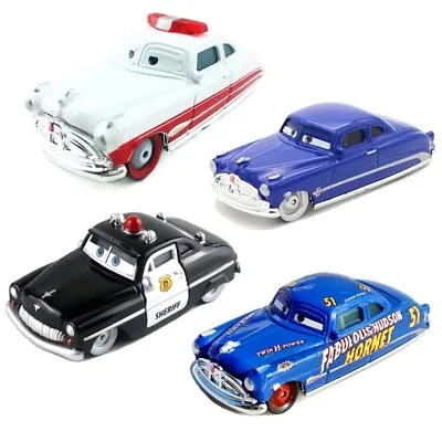 Mattel Disney Pixar Cars Doc Hudson Ambulance Sheriff 1:55 Diecast  Toys Car Boy • $12.67