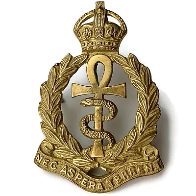 Original GILT Officers WW2 Royal Air Force RAF Medical Branch Corps Cap Badge • £44.99