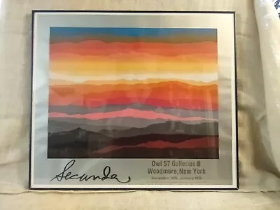 Arthur Secunda Rare Mid Century  New Dawn  Signed Litho Print Exhibit Poster 78 • $475