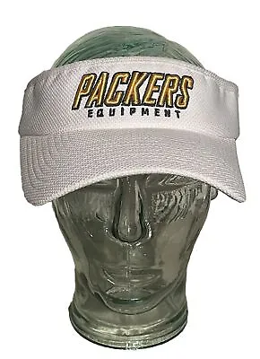 Green Bay Packers NFL Equipment White Visor Football One Size Adult Flex Fit • $20