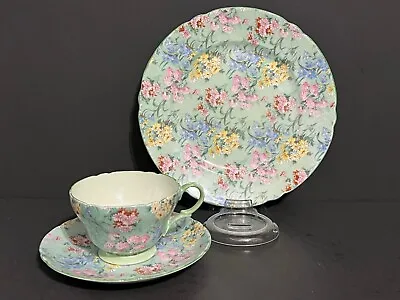 £122.78 • Buy Vintage Shelley  Melody  #13453 - Teacup, Saucer, 8 Inch Plate- 3 Pieces (E)