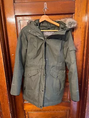 XS Eddie Bauer Coat Women Green Down *Smoke Free Home* • $9.99