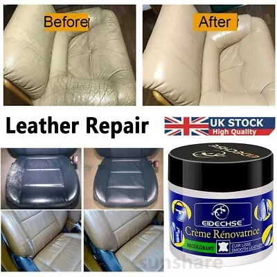 Leather Balm Cleaner Conditioner Repair Paint Leather Restore Bag Sofa Car Seat • £6.96