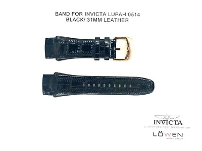 Authentic Invicta Lupah 0514 Black Leather 31MM Watch Band • $39.95