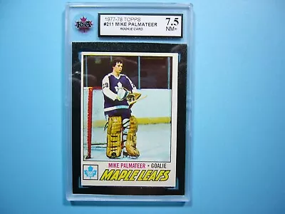 1977/78 Topps Nhl Hockey Card #211 Mike Palmateer Rookie Rc Ksa 7.5 Nm+ Sharp+ • $39.99