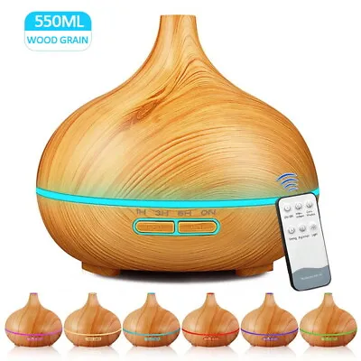 $27.35 • Buy 550ML Aroma Aromatherapy Diffuser LED Oil Ultrasonic Air Humidifier Purifier AU