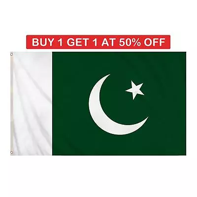 Pakistan National Flag Independence Day Cricket World Cup Fans Support 5ft X 3ft • £4.10