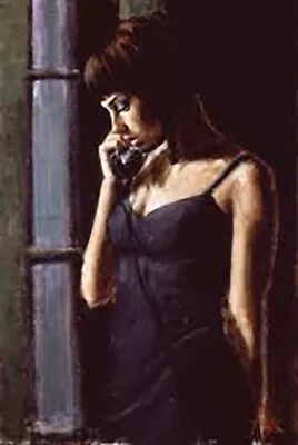 Fabian Perez The Conversation 33x22 Inch Signed Ltd Ed Framed Canvas Print 9/49 • £1499.99