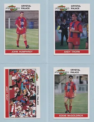 Football Stickers - English Football 1992 (Panini) - 6 Stickers (Crystal Palace) • $27.64