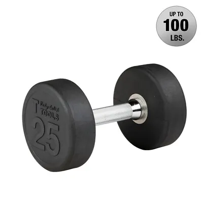 Body-Solid Premium Round Rubber Dumbbells From 5 To 100 Lb. • $233