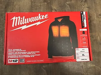 Milwaukee 336B-21XL M12 Women's Heated Hoodie Kit  Black Size XL - NEW • $99.97