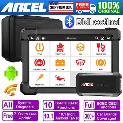 ANCEL X7 Active Test Car OBD2 Scanner Full System Diagnostic Tool Code Reader US • $359