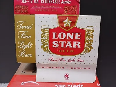 Lone Star Beer 6 Pack Carrier Carton VINTAGE Old San Antonio • $19.99