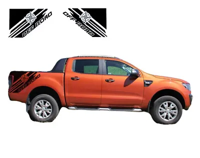 Graphic Compass Off Road Stripe Decal Kit For Ford Ranger Trunk Side Car Sticker • $82.71