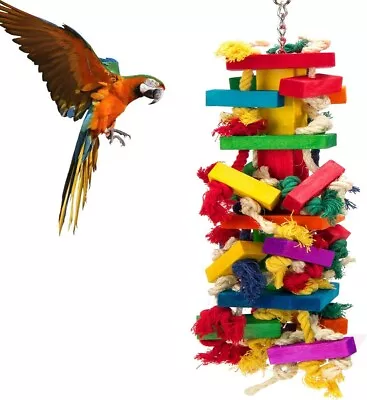 MEWTOGO Extra Large Bird Parrot Toys For Cockatoos African Grey Macaws • $31.66