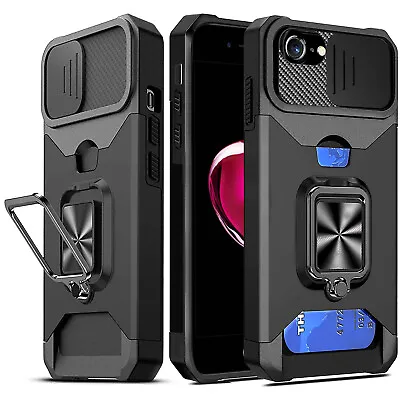 $21.84 • Buy Protective Armour Hard Case Cover With CARD HOLDER & Kickstand For IPhone 6 7 8