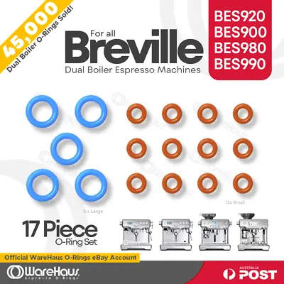 17pce O-Ring Set BES920 BES900 BES980 Breville Dual Boiler Orings O Rings Oring • $9