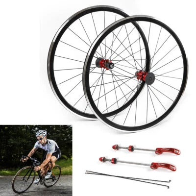 $130 • Buy 700C Ultralight Road Bike Front Rear Bicycle Bike Wheelset Brake C/V 7-11 Speed