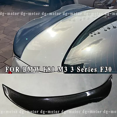 Full Carbon Fiber PSM Style Rear Spoiler Trunk FOR BMW F80 M3 3 Series F30 SEDAN • $259.99