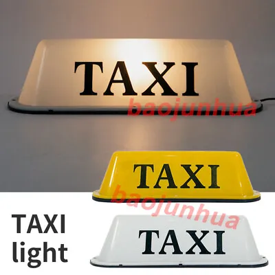 $35.48 • Buy 12V Taxi Roof Sign Aerodynamic Magnetic Taximeter 35cm Cab Top Lamp Light