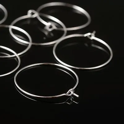 Wine Glass Charm Rings Hoops Loops Blanks 25mm Diameter Gold Silver 25 Or 100pcs • £2.75