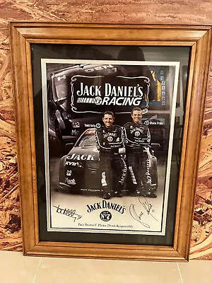 V8 Supercars Jack Daniels Todd Kelly & Shane Price Signed Frames Poster • $125